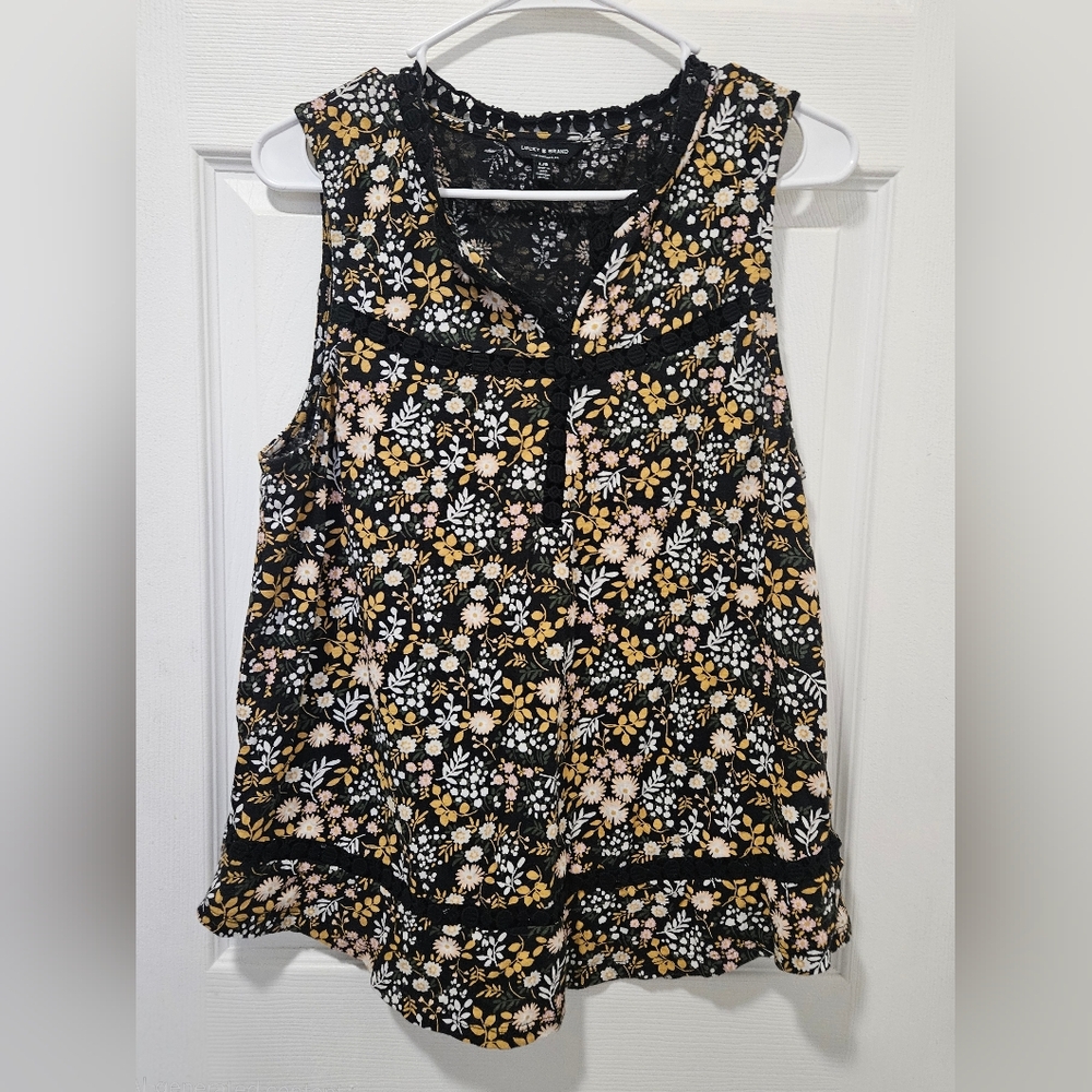 Lucky Brand Floral Sleeveless Top